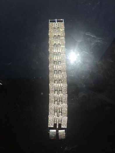 Outstanding Mens Bracelet Silver 925 Plated
