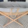 Little green sheep Moses basket and stand Image 2