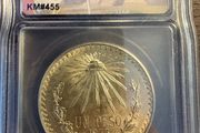 1933 Mexico Un Peso ICG graded MS64