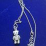 Vintage Silver Teddy bear Necklace Image 2