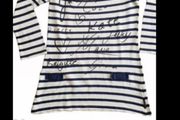 top Maison scotch size 3 nautical stripe top 12/14 navy &amp; cream