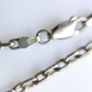 Vintage heavy, long Squared Link Sterling Silver 925 Chain length 28" - 18,7g Image 5