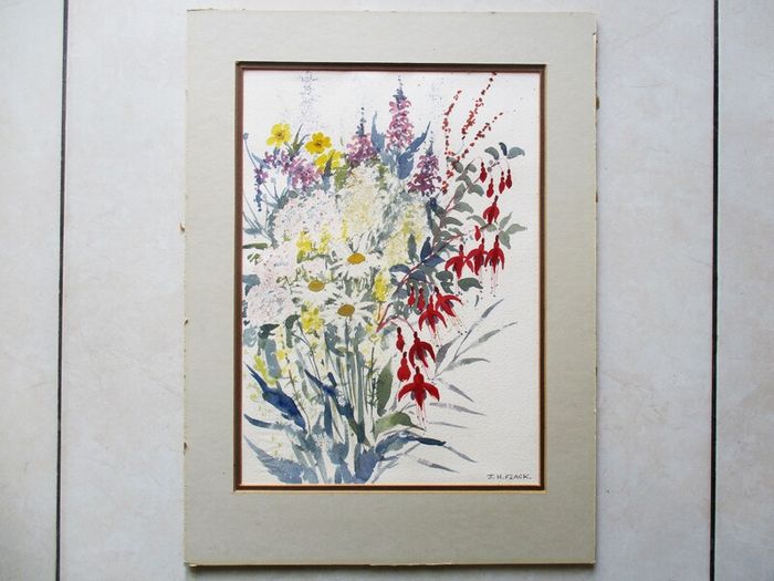 Irish Art - James H Flack Unframed Watercolour