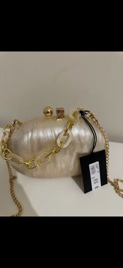River island Marble hard shell clutch bag