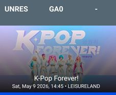 K Pop Forever tickets (Galway)