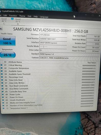 Samsung 256gb Nvme Ssd