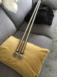 Antique Brass Curtain Pole 90 inch long