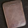 Leather credit card holder with money clip. Image 2