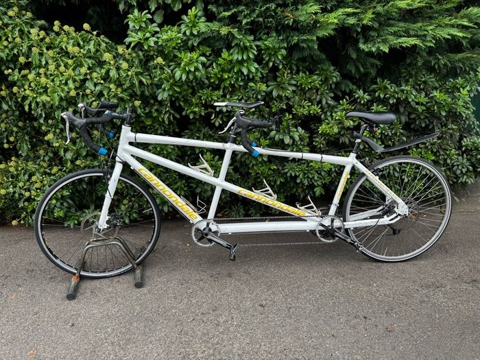 Cannondale USA Aluminium White Tandem Road Bike