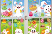 Easter Decorations Home,Easter Window Stickers Easter Window Decorations Easter Window Clings (FREE POSTAGE)