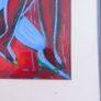 Yona Caffrey, 'Sky Blue Lovers on Red' Image 2