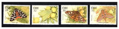 1994 Ireland Fauna & Flora Moths Commemorative Stamps Mint Never Hinged (MNH)