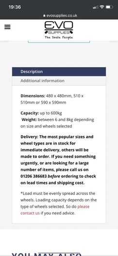 Heavy duty moving skates