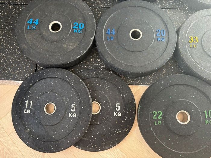 Plates Olympic Rubber Bumper Plates 160kg