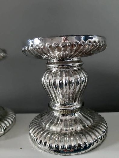 glass candle holders