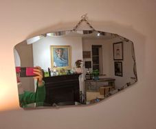antique bevelled mirror