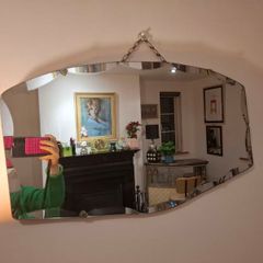 antique bevelled mirror