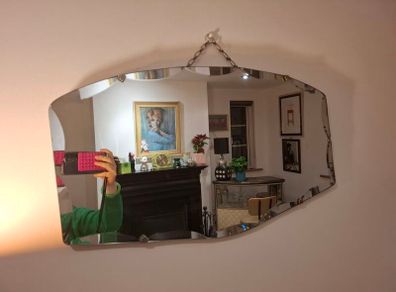 antique bevelled mirror