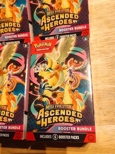 Pokemon Tcg Mega Evolution Ascended Heroes booster bundle X4