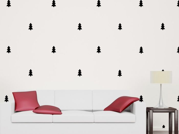 Pine Tree Wall Sticker, Christmas Tree Decal, Holiday decoration, Custom Kids wall, Home Decor, Gift Ideas, Nursery decor