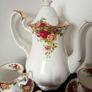 Royal Albert "Old Country Roses"  Coffee set with Coffee Pot Image 5