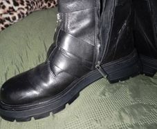 Zara genuine leather boots