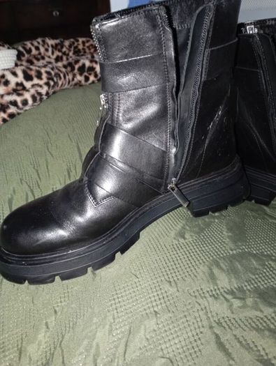 Zara genuine leather boots