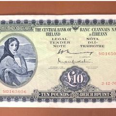 Irish Ten Pound Lavery Note