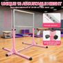 Gymnastics Bar Horizontal Bar with Gymnastic Rings for Kid 13 Height Adjustable Image 4