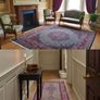 Fabulous Persian Moud Square rug and matching runner rug Carpet Image 2