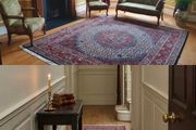 Fabulous Persian Moud Square rug and matching runner rug Carpet