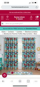 Very cute vehicle themed curtains FULL SET. Perfect condition.