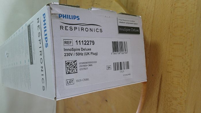 Philips Respironics InnoSpire Deluxe Nebulizer Compressor System REF 1112279 Boxed