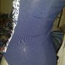 M&S Navy boob tube swimsuit size UK12 EU40 Postage included Image 2