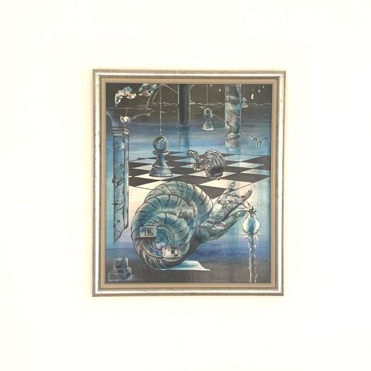 Vintage original surreal painting