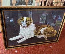 Retro Rug Plan Framed Picture