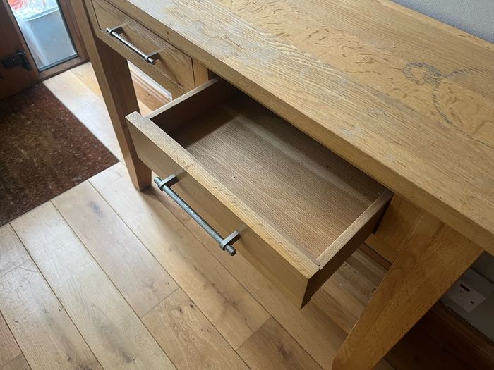 Solid Oak Hall Table