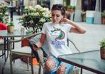 Unicorn Birthday Girl Funny Girls Ladies T-shirt Tee Top Great Gift Present