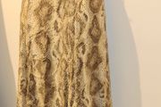 Cream Snakeskin Design skirt from GOLD by Michael H size 18