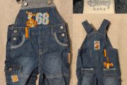Disney baby all in one denim Dungaree,s