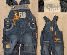 Disney baby all in one denim Dungaree,s
