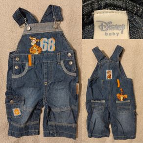 Disney baby all in one denim Dungaree,s