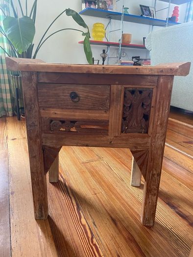 Pair of Imported Solid Wood Side Tables /Lockers