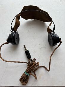 Original WW2 British Army DLR No. 5 Headphones mid World War II.