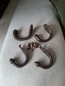 Antique cast iron hooks