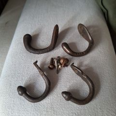 Antique cast iron hooks
