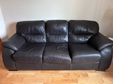 leather 3 Seater Couch