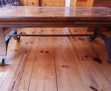Wrought Iron leg Coffee Table