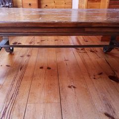 Wrought Iron leg Coffee Table