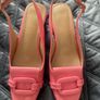 Ladies Pink Leather Shoes Image 3